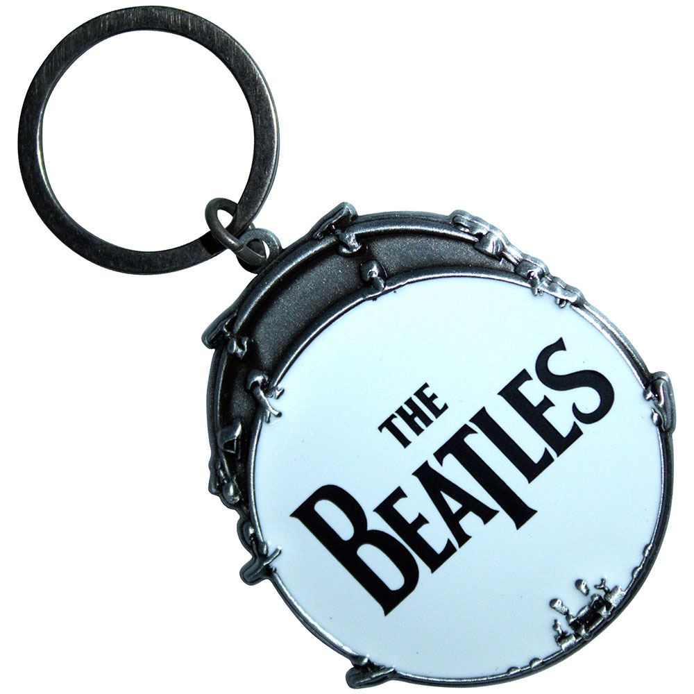 The Beatles - Drop T Drum Schlüsselring - Blau/Silberfarben